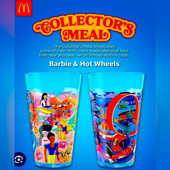 McDonald’s 2024 collector’s cup Barbie/Hotwheels - Picture 1 of 2